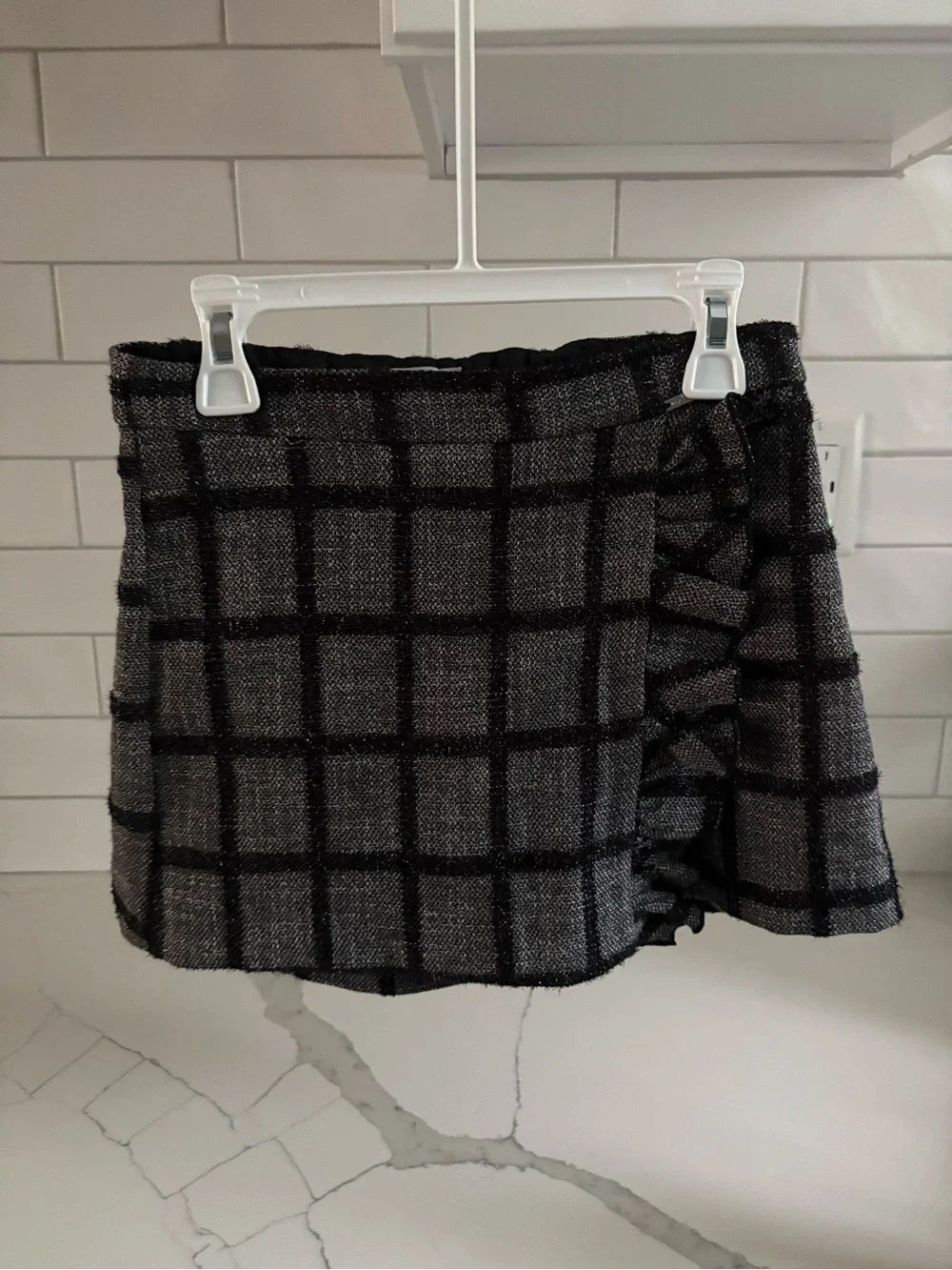 MAYORAL Black and Charcoal Textured Skort